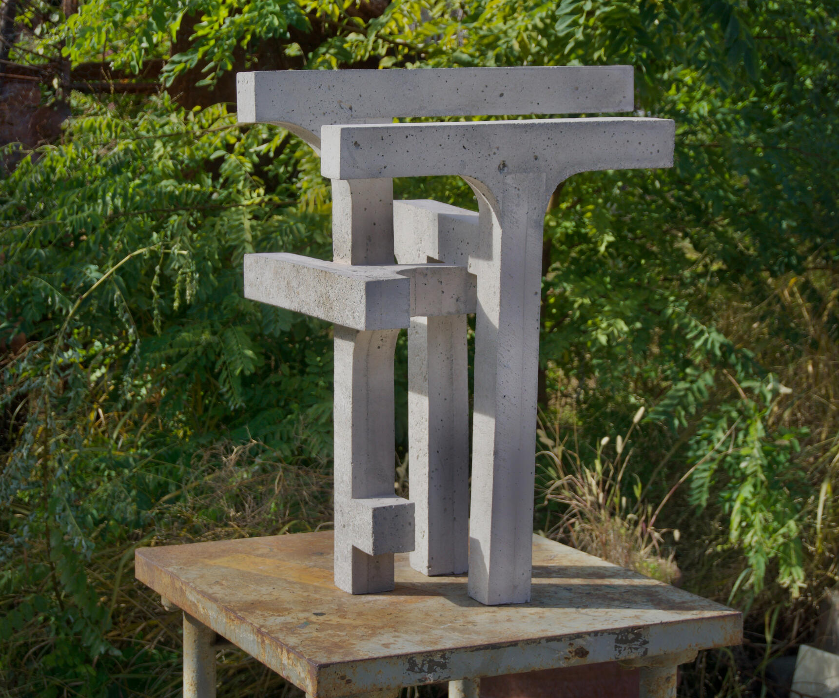 High Road to Taos: Concrete. 28x22x17in, 2021.